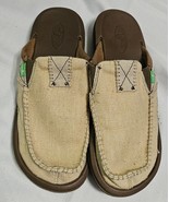 Sanuk YOU GOT MY BACK Hemp Loafers FB1117J Slides Casual Comfort Tan Mens 9 - $28.00