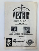 1968 Westbury Music Fair Carol Lawrence, Stephen Douglass in I Do! I Do! - $360.74 MXN