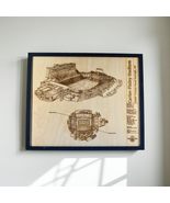 Carter-Finley Stadium Blueprint Wall Art, Laser Engraved Wood Stadium De... - €29,24 EUR