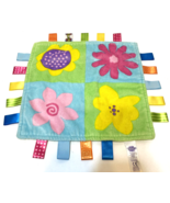 Taggies Security Lovey Blankie Flowers 11.5 x 11.5 inches Multicolor - £9.91 GBP
