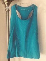 BEYOND YOGA CAPRI BLUE SHELF BRA RACERBACK TANK SZ XS - £17.83 GBP