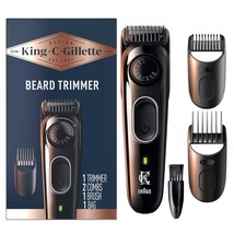 King C. Gillette Cordless Beard Trimmer For Men, Kit Includes 1 Trimmer, 3, Blue - $44.93