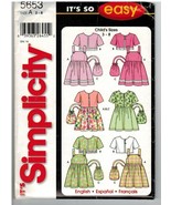Simplicity It&#39;s So Easy Uncut Sewing Pattern #5653 Child&#39;s Sundress Jack... - $5.70