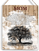 Mother&#39;s Day Gifts for Mom from Daughter, Wood Sign Thank You Gifts for Mother G - £16.79 GBP