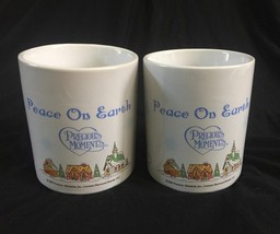 Precious Moments Peace On Earth Holiday Mugs Sherwood Lot of 2 Christmas... - $24.99