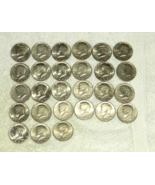 Lot of 27 Brilliant Kennedy Half Dollar dated 70's-80's - $49.45