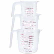 Home Value 3-Cup Plastic Measuring Cup (Measuringcuppc03) By Hv - £17.29 GBP