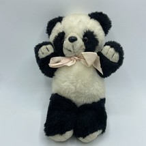 Vintage CUDDLE WIT Panda Bear Plush 10”  Stuffed Toy with original hangtag - $20.42