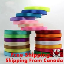 Silk Satin Ribbon 25yard 10/ 20mm Gift Party Decor Roll 25 Colors Series1 - $3.92 CAD+