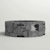 28&quot; Outdoor Fire Pit - Stone Gray Fiber Concrete - $271.99