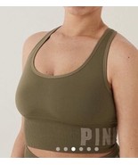 Victoria&#39;s Secret Pink Convertible Racerback Sports Bra Top Crop Small D... - $17.82