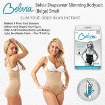 Belvia Shapewear Slimming Bodysuit (Beige) Small - £4.71 GBP