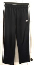Boys Black with White Stripes Adidas Pants XL Pre-Owned Sweat Pants - £9.44 GBP
