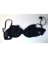 Banana Republic Black Lace Bra 36C with Underwire Sheer Lining in Cups - £8.68 GBP