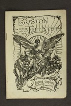 Vintage Advertising Paper BOSTON Theater Program 1900 Monte Cristo James O&#39;Neill - £16.53 GBP
