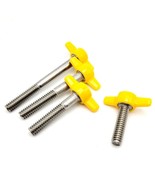 1/4&quot;-20 Thumb Screw T Bolts Yellow Butterfly Plastic Clamping Tee Knob W... - $17.92 CAD+