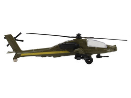 Boeing AH-64 Apache Helicopter Olive Drab &quot;United States Army&quot; with Runway Se... - £15.69 GBP