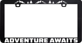 Adventure Awaits Explore Camping Mountain Rv License Plate Frame Holder - £5.52 GBP