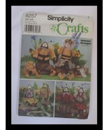 Simplicity Crafts 9257 Garden Friends &amp; Clothes Lady Bug-Bee-Frog UNCUT - $17.64 CAD