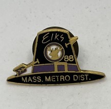 Massachusetts Metro District Elks Lodge Benevolent Protective Order Hat Pin - $7.95