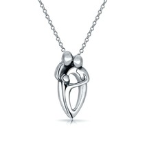 925 Argent Papa Mère Amoureux Enfant Son-Daughter Chaîne Pendentif Cyber Monday - £35.85 GBP