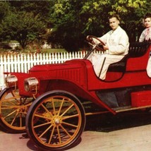 c1910 Stanley Steamer Touring Car Henry Ford Auto Museum MI Chrome Postcard - £4.71 GBP