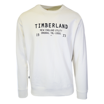 Timberland Men&#39;s Sweatshirt White New England Utility L/S Sweatshirt (S03) - £23.21 GBP