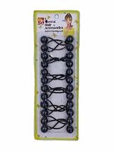 Twinbead Pony Tail Holders, 16mm, 12 Pcs (Black) - $151.36 MXN+