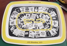 vintage Broadway 1978-1979 Playbill Souvenir Serving Tray 14.5 x 11 - £15.14 GBP