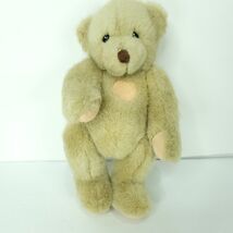 Cherished Teddies Teddy Bear Plush Peach Heart Jointed Arms &amp; Legs 11&quot; S... - $19.34