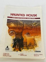 Haunted House Atari Video Game Manual Guide Instructions vtg 1981 program horror - £13.18 GBP
