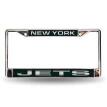 NFL New York Jets Chrome Acrylic License Plate Frame - £23.42 GBP