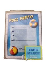 Pool Party Invitations 50ct With Envelopes Party Birthday Celebration Fun - $5.81