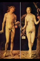 Adam and Eve by Albrecht Durer - Art Print - £17.29 GBP+