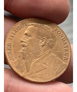 1890 France Rare Collectible Medal “Souvenir Des Noces D Argent” Jules J... - $509.51 MXN