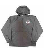 University of Lynchburg Champion Wind Breaker Mens Medium Gray Hornets - $462.38 MXN