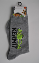 The Muppets Kermit the Frog Grey Men&#39;s Crew Socks - Shoe Size: 6 - 12 (1 pair) - £12.05 GBP