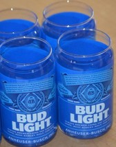 Set of 4 Bud Light Blue Glasses - £25.57 GBP