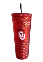 OU Sooners Oklahoma Red Starbucks Sparkle Cold Cup Tumbler New - £47.87 GBP