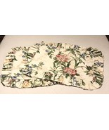 Custom Pillow Shams Lovely Floral Print Ruffles Quality Heavy Pair - £33.10 GBP