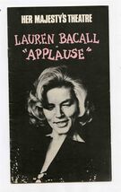 Lauren Bacall Applause Program Her Majesty's Theatre London - $15.84