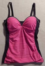 NEW Free Country Women&#39;s Tankini Swimsuit Top Pinky Steel Size S NWT Retail $48 - £13.57 GBP