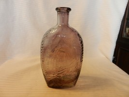 General George Washington &amp; American Eagle Purple Glass Bottle Wheaton Glass - £47.19 GBP