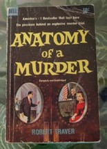 1959 Robert Traver Anatomy Of A Murder Movie Tie-In Jimmy Stewart Vintage Dell - £19.98 GBP