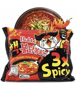 5 Pack | Samyang Spicy Ramen Buldak x3 Heat Level - Hot Korean Instant N... - $54.52 CAD