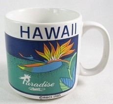 Vintage Hawaii Bird of Paradise Coffee Mug, 1985 - £6.29 GBP