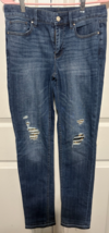 White House Black Market Distressed Slim Blue Jeans Size 6 NEW - $366.06 MXN