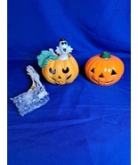 Vintage Lighted Porcelain Pumpkin With Ghost And Ceramic Tea Light Pumpkin - €30,61 EUR Vintage Lighted Porcelain Pumpkin With Ghost And Ceramic Tea Light Pumpkin - €30,61 EUR