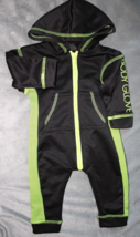 Body Glove Infant/Baby Fleece Full Zip Black/Green Bodysuit~0/3Mth~ - £7.58 GBP