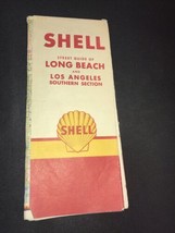 Shell Oil Map of Long Beach and Southern Los Angeles 1960 - £8.14 GBP